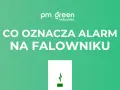 Co oznacza alarm na falowniku? Ikona błyskawicy symbolizuje problem.
