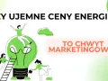 Czy ujemne ceny energii to chwyt marketingowy? Grafika przedstawia ludzi wspinających się po drabinie do wielkiej żarówki.