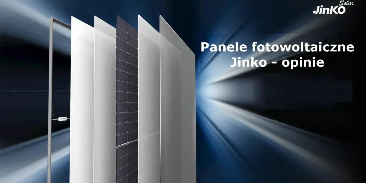 Warstwowa budowa paneli fotowoltaicznych Jinko Solar, symbolizująca innowację i wydajność.