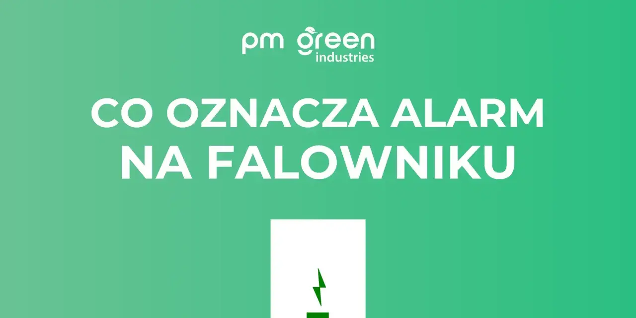 Co oznacza alarm na falowniku? Ikona błyskawicy symbolizuje problem.