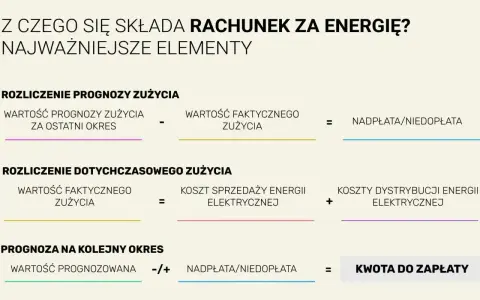 Rozliczenie rachunku za energię: prognoza vs. faktyczne zużycie, koszty sprzedaży i dystrybucji. Kluczowe dla sprzedawców energii elektrycznej.