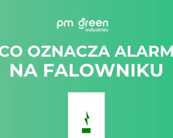 Co oznacza alarm na falowniku? Ikona błyskawicy symbolizuje problem.