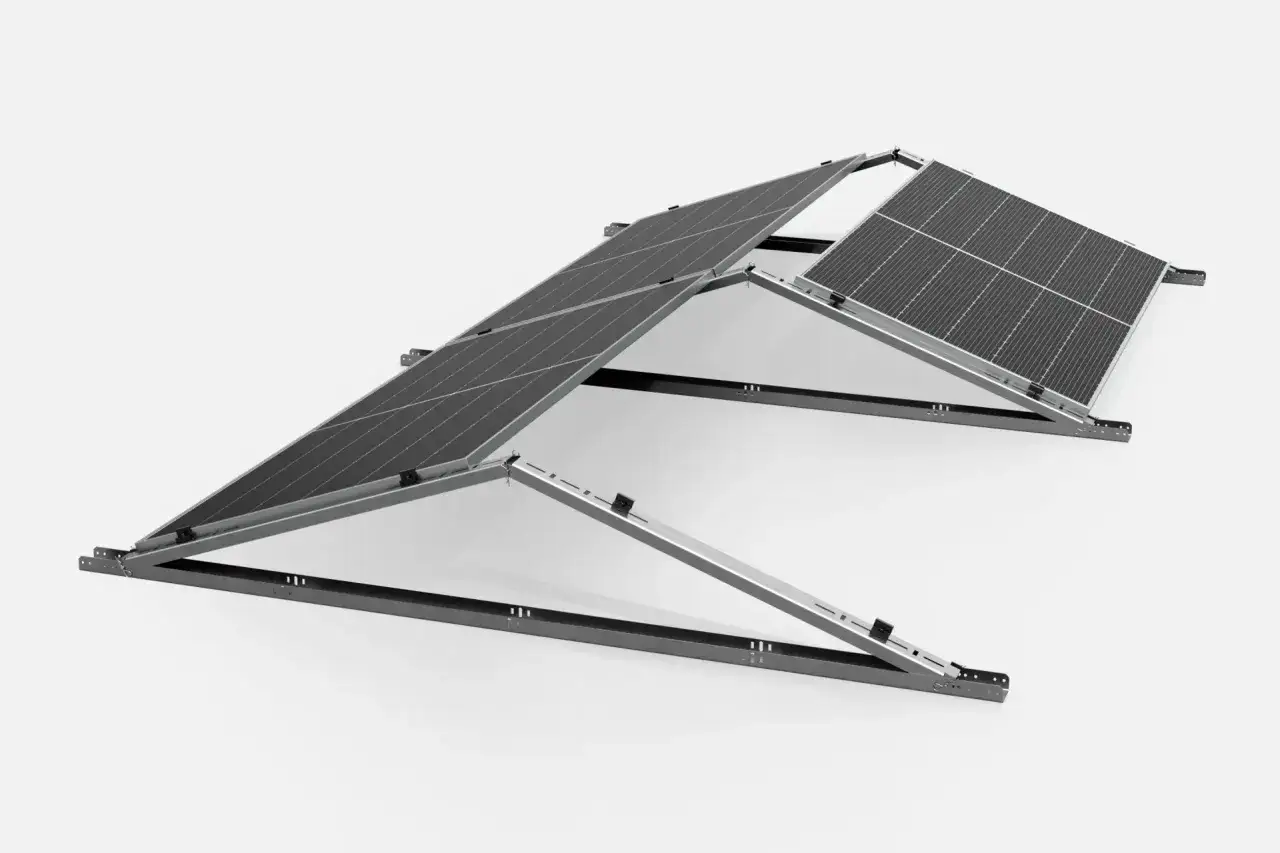 Konstrukcja pod panele fotowoltaiczne, idealna dla instalacji fotowoltaicznej 50kW.
